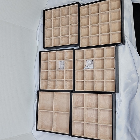 GLENOR CO STACKABLE JEWERLY TRAY  ORGANIZER IN BLACK - Picture 3 of 11